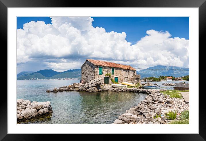 The Fishermans House in Bjelila Framed Mounted Print by Jason Wells