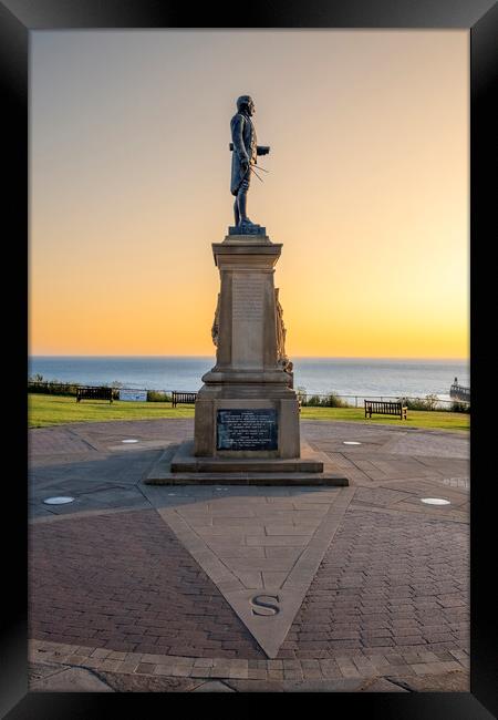 Captain Cook Monument Whitby Framed Print by Steve Smith