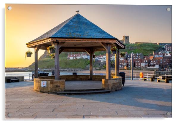The Bandstand Whitby North Yorkshire Acrylic by Steve Smith
