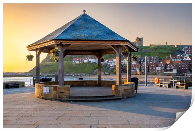 The Bandstand Whitby North Yorkshire Print by Steve Smith
