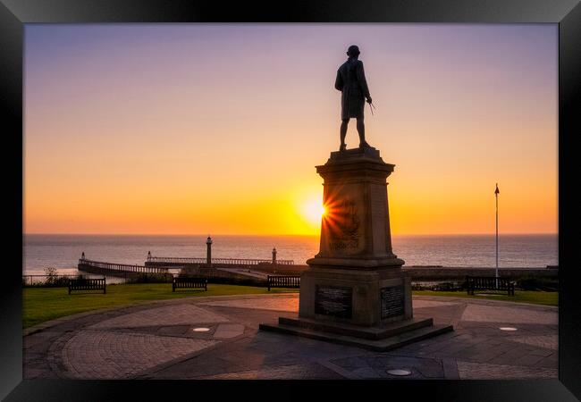 Whitby Sunrise Yorkshire Coast Framed Print by Tim Hill