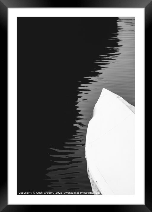 Black and white. Framed Mounted Print by Cristi Croitoru