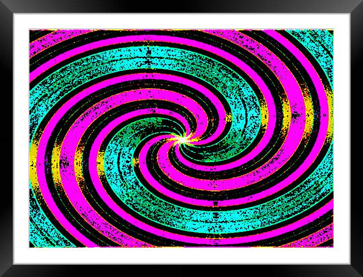 Abstract Light Beam Framed Mounted Print by paulette hurley