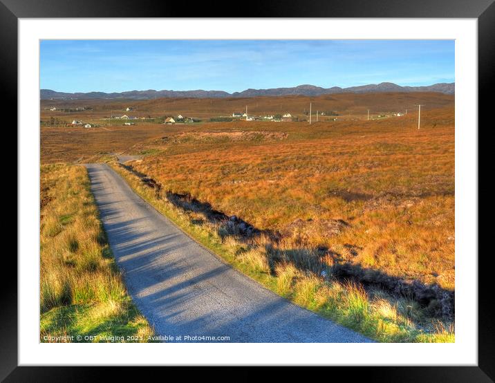 South Erradale Road To Red Point Nr Gairloch Scotland Framed Mounted Print by OBT imaging