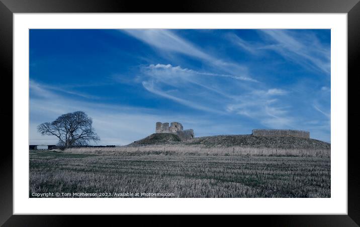 A Timeless Beauty: Duffus Castle Framed Mounted Print by Tom McPherson
