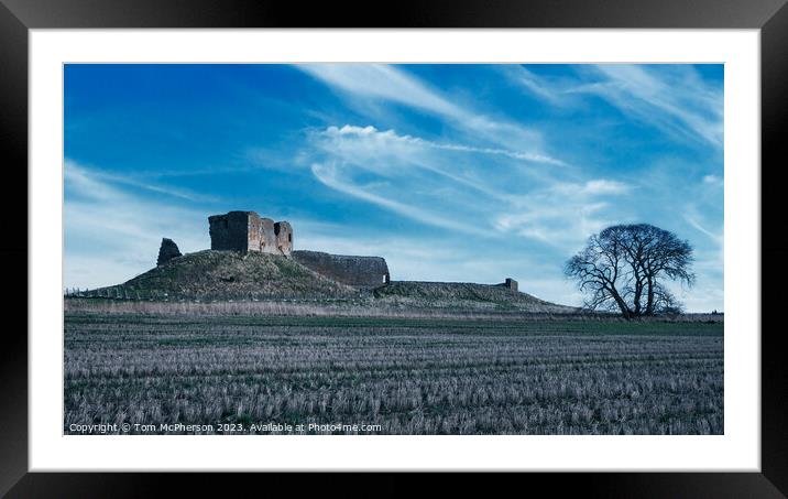 Melancholy Ruins of Duffus Castle Framed Mounted Print by Tom McPherson