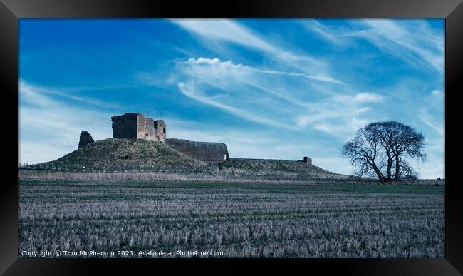 Melancholy Ruins of Duffus Castle Framed Print by Tom McPherson