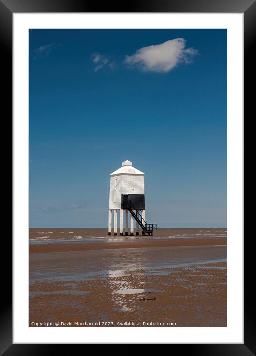 Burnham-On-Sea Low Lighthouse  Framed Mounted Print by David Macdiarmid