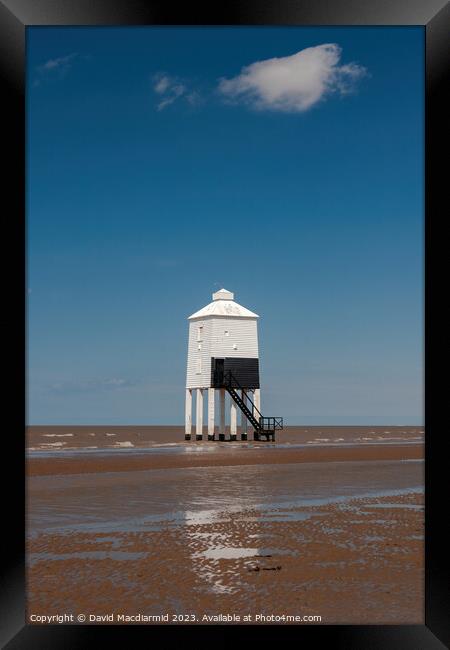 Burnham-On-Sea Low Lighthouse  Framed Print by David Macdiarmid