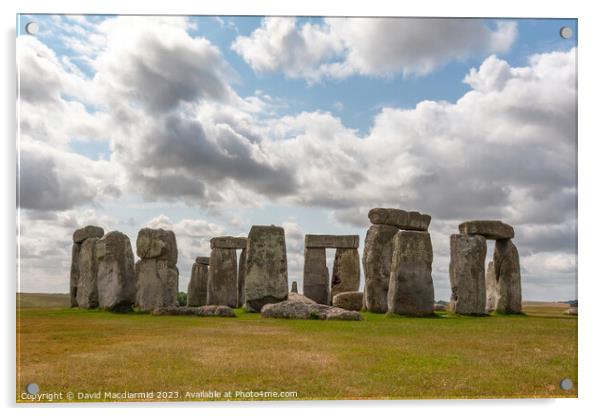 Stonehenge Acrylic by David Macdiarmid