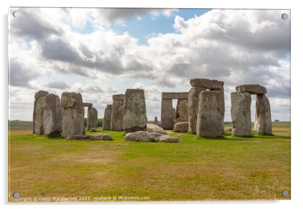 Stonehenge Acrylic by David Macdiarmid