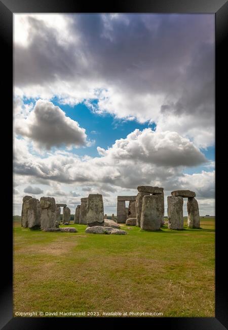 Stonehenge Framed Print by David Macdiarmid