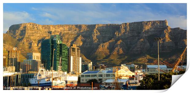 Table Mountain from the Waterfront, Cape Town, South Africa Print by Geraint Tellem ARPS