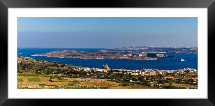 Island of Comino Framed Mounted Print by Margaret Ryan