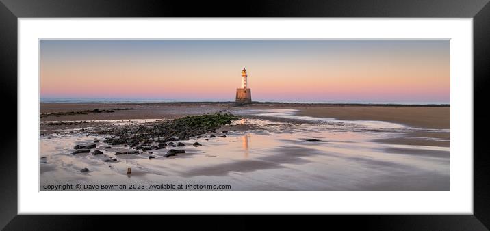 Rattray Head Lighthouse Panoramic Framed Mounted Print by Dave Bowman
