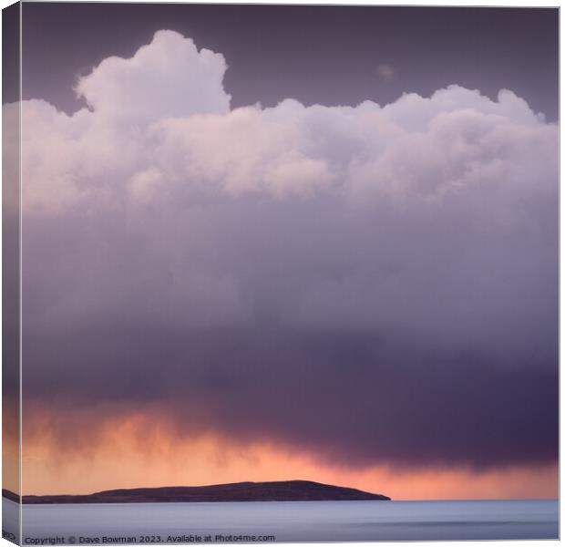 Storm Over Gruinard Bay Canvas Print by Dave Bowman