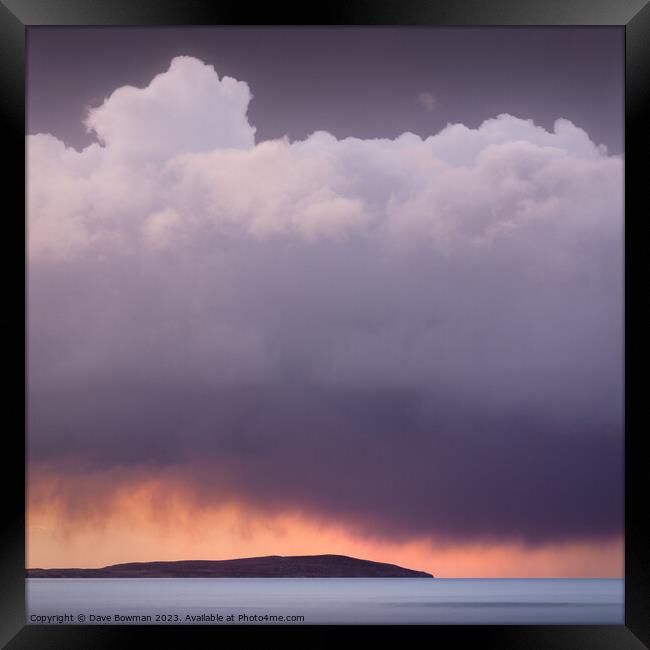 Storm Over Gruinard Bay Framed Print by Dave Bowman