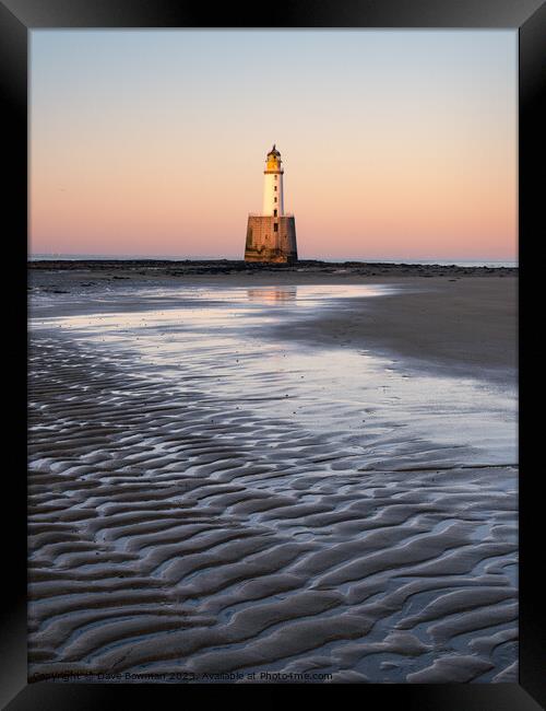 Rattray Head Lighthouse Sunset Framed Print by Dave Bowman