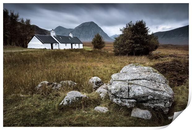 Blackrock and The Buachaille Print by Dave Bowman
