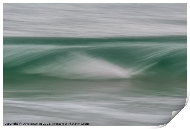 Luskentyre Wave Print by Dave Bowman