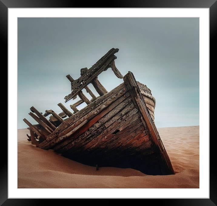 A ship that time forgot  Framed Mounted Print by Paddy 