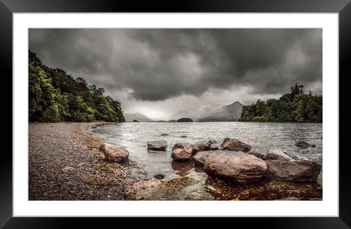Derwent Water Framed Mounted Print by Maggie McCall