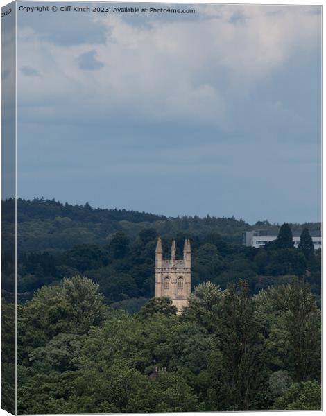 Magdalen Tower oxford Canvas Print by Cliff Kinch