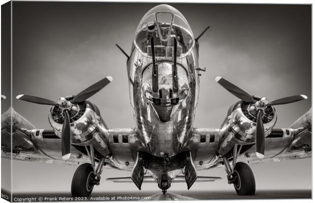 american bomber b17 Canvas Print by Frank Peters