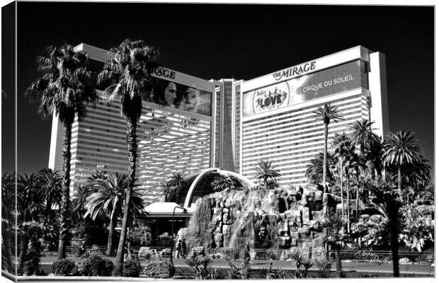 Mirage Hotel Las Vegas United States Canvas Print by Andy Evans Photos