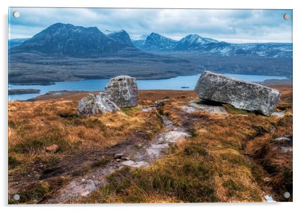 Highlands of Scotland Acrylic by Derek Beattie