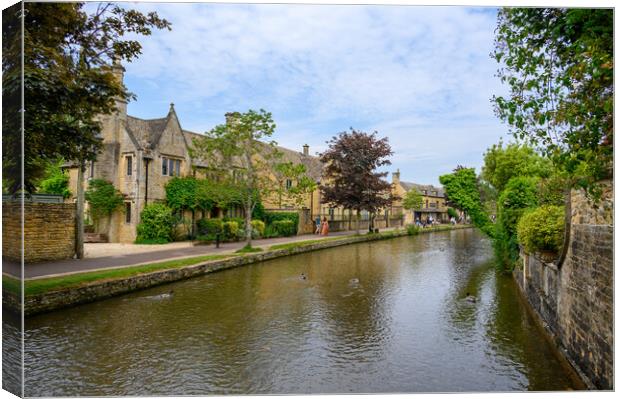 Bourton on the Water  Canvas Print by Tracey Turner