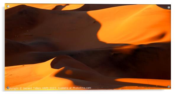 Sand dunes, Sossusvlei, Namibia, Africa Acrylic by Geraint Tellem ARPS