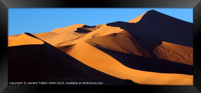 Sand dunes, Sossusvlei, Namibia, Africa Framed Print by Geraint Tellem ARPS