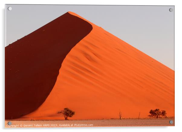 Dune 45 Sossusvlei, Namibia, Africa Acrylic by Geraint Tellem ARPS