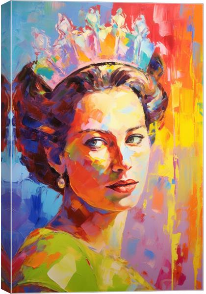 Portrait of a Queen  Canvas Print by CC Designs