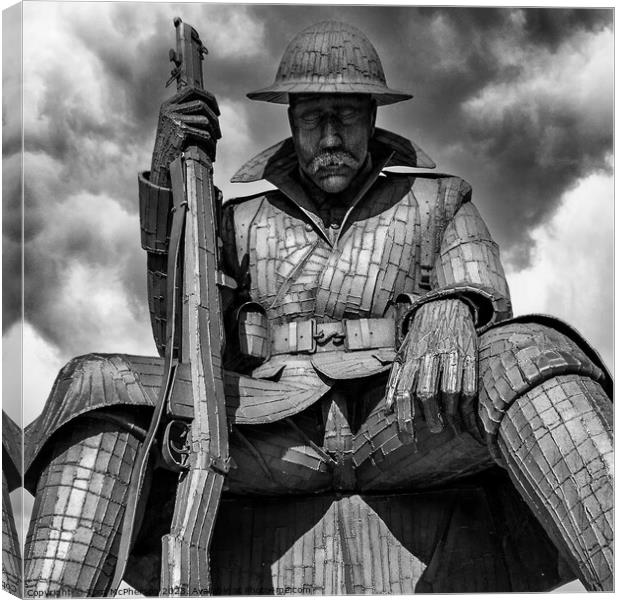 "Tommy, Sentinel of Remembrance" Canvas Print by Tom McPherson