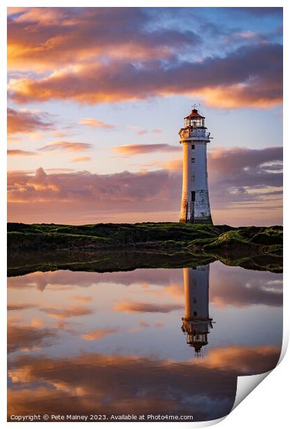Perch Rock Lighthouse Print by Pete Mainey