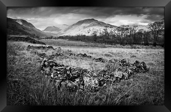 Ruin, Glen Gour Framed Print by Gary Eason
