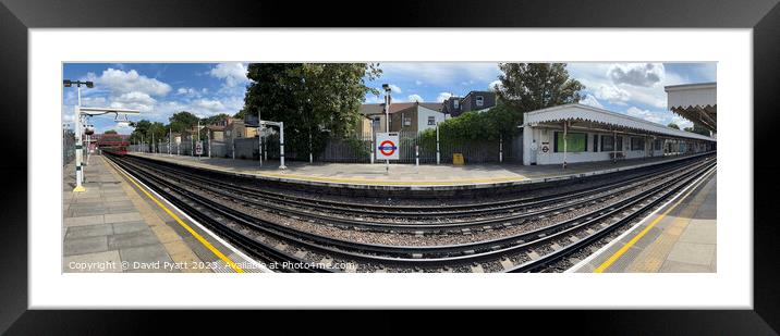 London Tube Station Panorama  Framed Mounted Print by David Pyatt