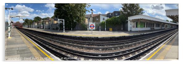London Tube Station Panorama  Acrylic by David Pyatt