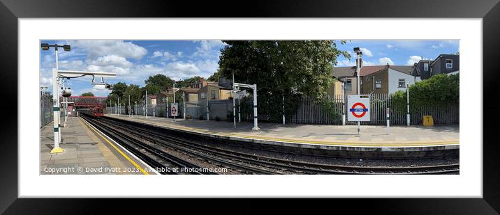London Overground Tube Station Panorama  Framed Mounted Print by David Pyatt