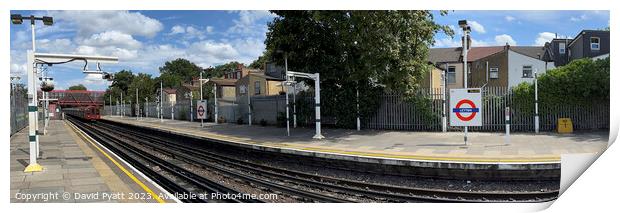 London Overground Tube Station Panorama  Print by David Pyatt