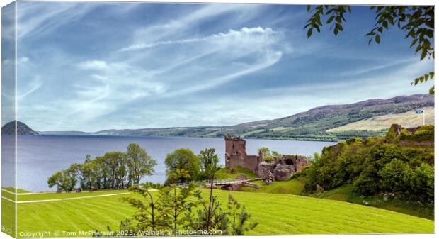 The Enchanting Ruins of Urquhart Castle  Canvas Print by Tom McPherson