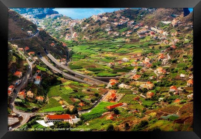 Madeira Island Landscape Portugal Framed Print by Craig Yates