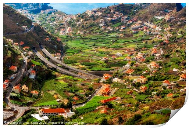 Madeira Island Landscape Portugal Print by Craig Yates