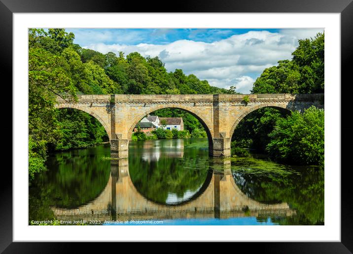 Prebends Bridge, Durham Framed Mounted Print by Ernie Jordan