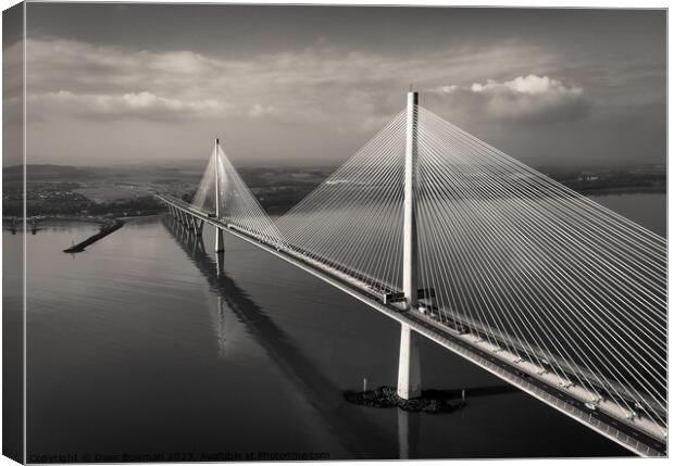 The Queensferry Crossing Canvas Print by Dave Bowman