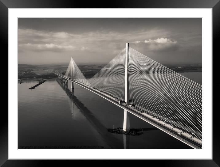 The Queensferry Crossing Framed Mounted Print by Dave Bowman