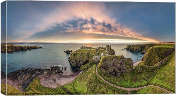 Path to Dunnottar Castle Canvas Print by Dave Bowman