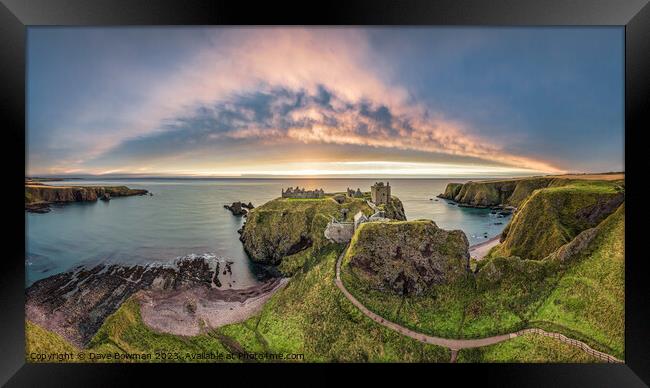 Path to Dunnottar Castle Framed Print by Dave Bowman